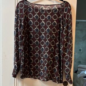 Diega Elegant Geometric Print Women's Top